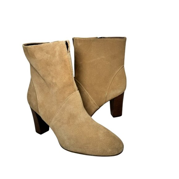 Franco Sarto Pia Bootie Cookie Tan Suede Women's size 8 NEW - Picture 3 of 7
